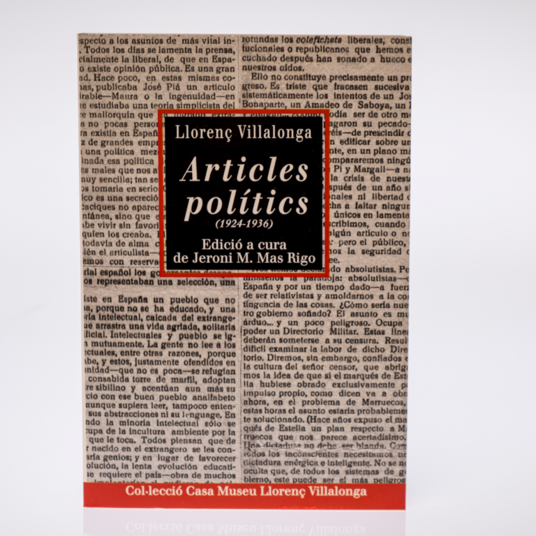 Llibre: "Articles polítics (1924-1936)"